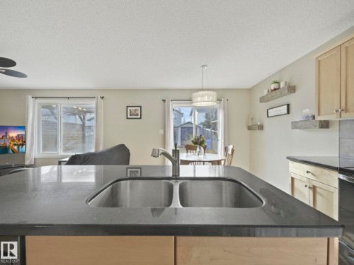 1715 Melrose Crescent, Edmonton, AB - Indoor Photo Showing Kitchen With Double Sink