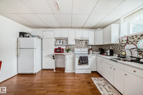 13111 65 Street, Edmonton, AB - Indoor Photo Showing Kitchen With Double Sink