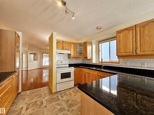 27 Edward Way, St. Albert, AB - Indoor Photo Showing Kitchen With Double Sink