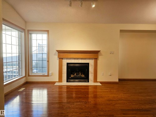 27 Edward Way, St. Albert, AB - Indoor Photo Showing Living Room With Fireplace