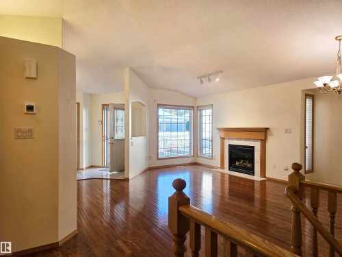 27 Edward Way, St. Albert, AB - Indoor Photo Showing Living Room With Fireplace