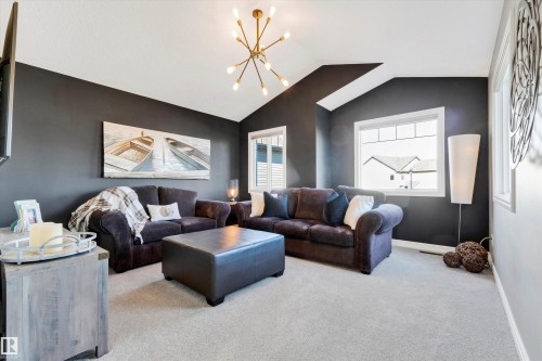17437 5A Avenue, Edmonton, AB - Indoor Photo Showing Living Room