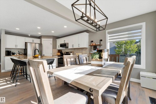 17437 5A Avenue, Edmonton, AB - Indoor Photo Showing Dining Room