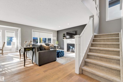 17437 5A Avenue, Edmonton, AB - Indoor With Fireplace