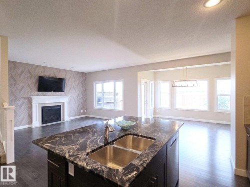 16707 18 Avenue, Edmonton, AB - Indoor With Fireplace