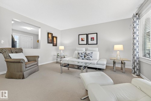 46 Snowbird Crescent, Leduc, AB - Indoor Photo Showing Living Room