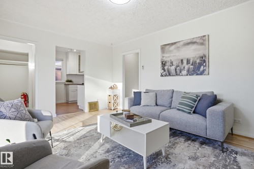9734 71 Avenue, Edmonton, AB - Indoor Photo Showing Living Room