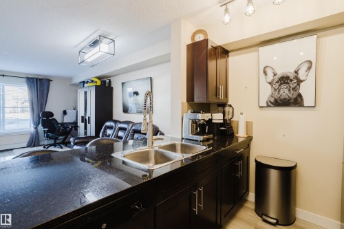 109 530 Watt Boulevard, Edmonton, AB - Indoor Photo Showing Kitchen With Double Sink