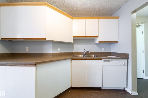 105 6310 101 Avenue, Edmonton, AB - Indoor Photo Showing Kitchen With Double Sink