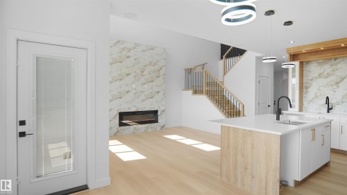 2 Axelwood Crescent, Spruce Grove, AB - Indoor With Fireplace