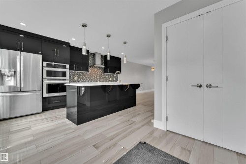 9327 Connors Road, Edmonton, AB - Indoor Photo Showing Kitchen With Upgraded Kitchen