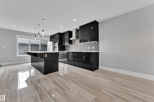 9327 Connors Road, Edmonton, AB - Indoor Photo Showing Kitchen With Upgraded Kitchen