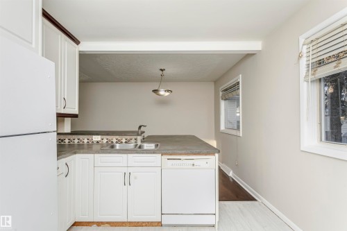 15702 92A Avenue, Edmonton, AB - Indoor Photo Showing Kitchen With Double Sink