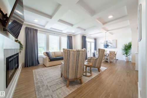 6204 67 Street, Beaumont, AB - Indoor With Fireplace