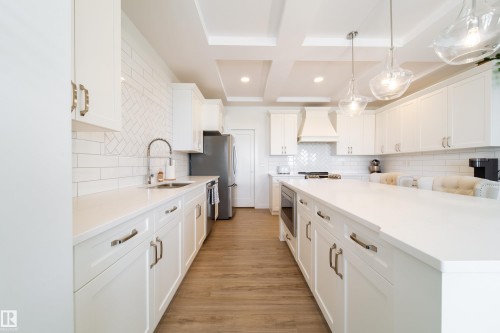 6204 67 Street, Beaumont, AB - Indoor Photo Showing Kitchen With Upgraded Kitchen