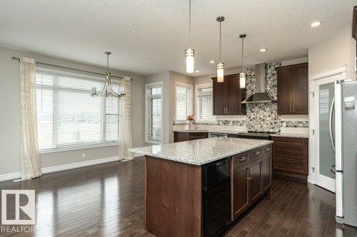 3198 Winspear Crescent Sw, Edmonton, AB - Indoor Photo Showing Kitchen With Upgraded Kitchen