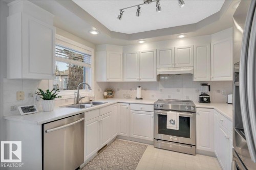 1371 Carter Crest Road, Edmonton, AB - Indoor Photo Showing Kitchen With Double Sink