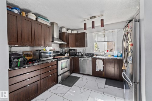329 River Point, Edmonton, AB - Indoor Photo Showing Kitchen With Stainless Steel Kitchen