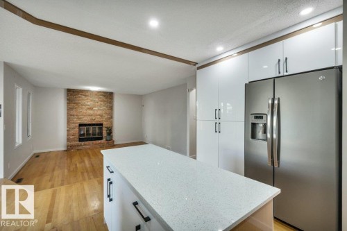 706 Burley Drive, Edmonton, AB - Indoor With Fireplace