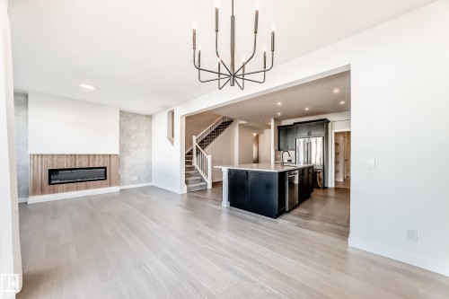 4454 Kinsella Green, Edmonton, AB - Indoor With Fireplace