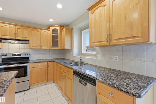 1610 Haswell Court, Edmonton, AB - Indoor Photo Showing Kitchen With Double Sink