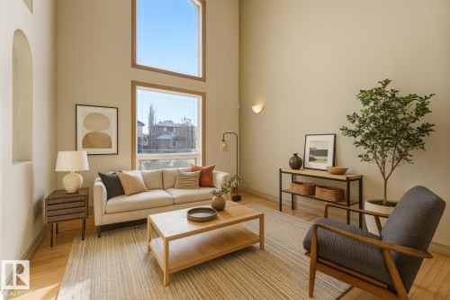 Virtually staged - 1610 Haswell Court, Edmonton, AB - Indoor Photo Showing Living Room