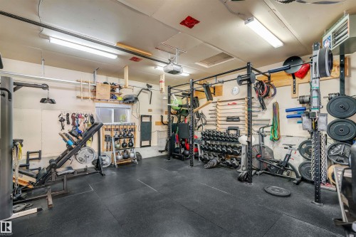 232 Ranchview Place Nw, Calgary, AB - Indoor Photo Showing Gym Room