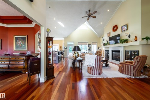 2A Silver Beach Road, Rural Wetaskiwin County, AB - Indoor With Fireplace