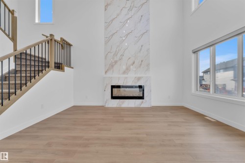 2 Cobblestone Gate, Spruce Grove, AB - Indoor With Fireplace