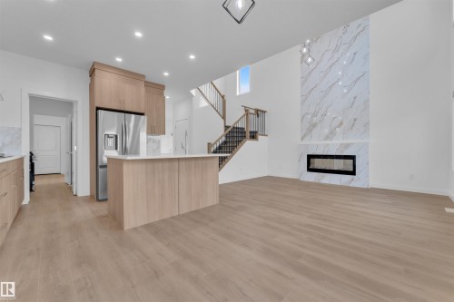 2 Cobblestone Gate, Spruce Grove, AB - Indoor With Fireplace