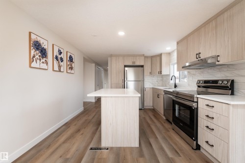 2001 West View Green, Edmonton, AB - Indoor Photo Showing Kitchen With Stainless Steel Kitchen