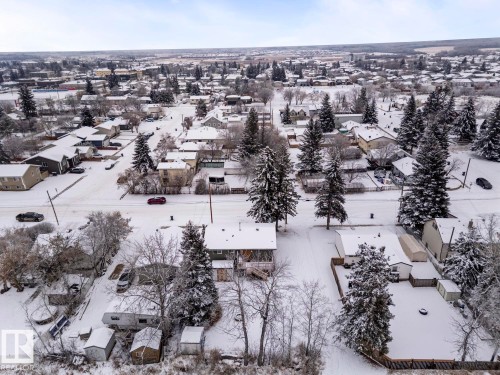 View of snowy aerial view - 4719 47 Avenue, Cold Lake, AB - Outdoor With View