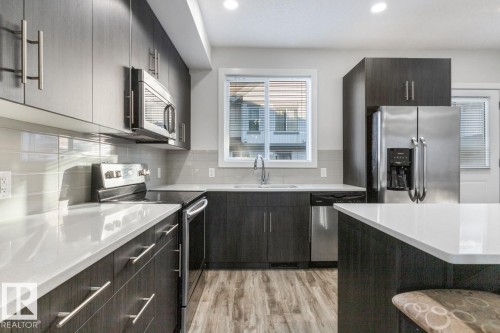 112 655 Watt Boulevard, Edmonton, AB - Indoor Photo Showing Kitchen With Upgraded Kitchen
