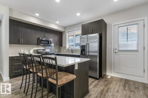 112 655 Watt Boulevard, Edmonton, AB - Indoor Photo Showing Kitchen With Upgraded Kitchen
