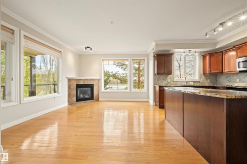 218 12408 15 Avenue, Edmonton, AB - Indoor With Fireplace