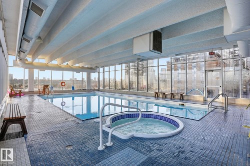 1103 9918 101 Street, Edmonton, AB - Indoor Photo Showing Other Room With In Ground Pool