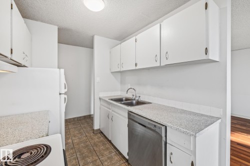 702 10015 119 Street, Edmonton, AB - Indoor Photo Showing Kitchen With Double Sink