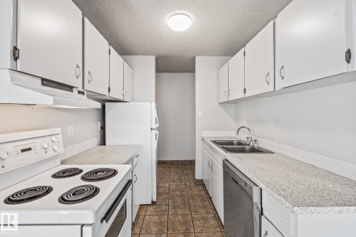 702 10015 119 Street, Edmonton, AB - Indoor Photo Showing Kitchen With Double Sink