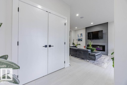 4 Chambery Crescent, St. Albert, AB - Indoor Photo Showing Other Room With Fireplace