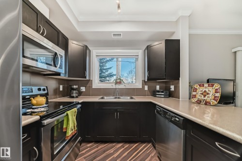 108 14604 125 Street, Edmonton, AB - Indoor Photo Showing Kitchen With Double Sink