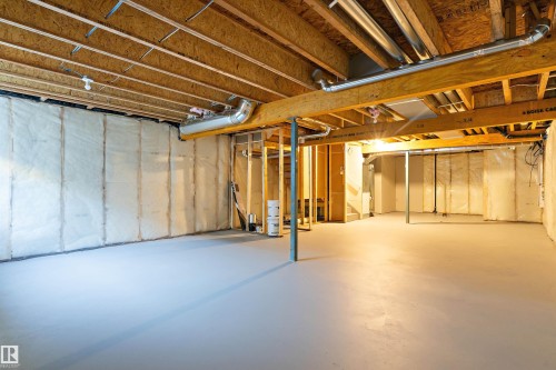 View of unfinished below grade area - 6320 King Wynd, Edmonton, AB - Indoor Photo Showing Basement