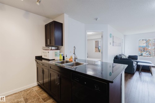 209 11803 22 Avenue, Edmonton, AB - Indoor Photo Showing Kitchen With Double Sink