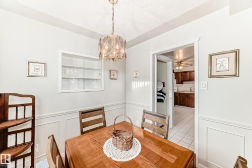 8602 158 Street, Edmonton, AB - Indoor Photo Showing Dining Room
