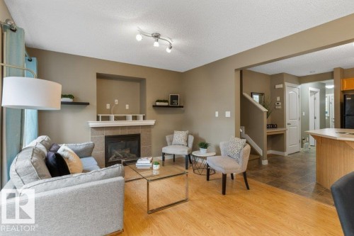 70 14208 36 Street, Edmonton, AB - Indoor Photo Showing Living Room With Fireplace