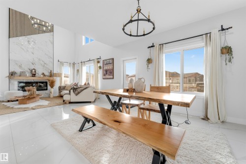 3822 42 Avenue, Beaumont, AB - Indoor With Fireplace