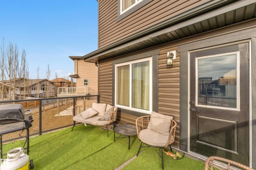 3822 42 Avenue, Beaumont, AB - Outdoor With Balcony With Deck Patio Veranda With Exterior