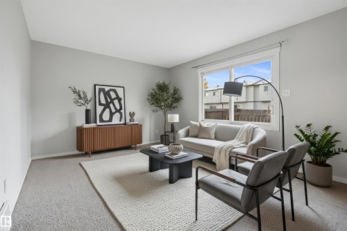 743 Clareview Road, Edmonton, AB - Indoor Photo Showing Living Room