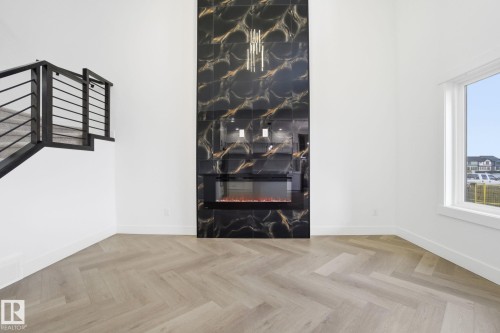 3309 Chernowski Way, Edmonton, AB - Indoor Photo Showing Other Room With Fireplace