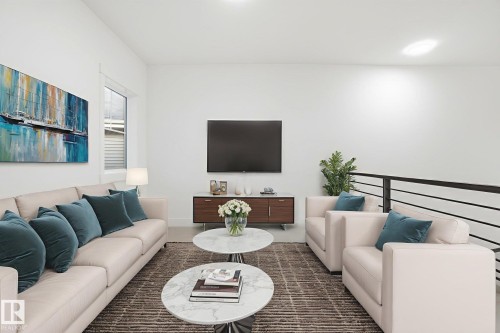 3309 Chernowski Way, Edmonton, AB - Indoor Photo Showing Living Room