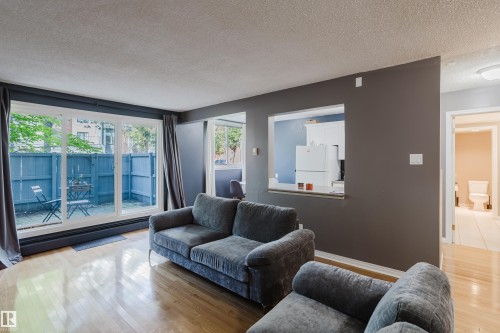 106 11217 103 Avenue, Edmonton, AB - Indoor Photo Showing Living Room